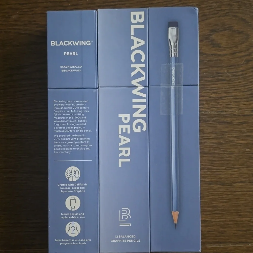 ❤️BUY 5 GET 3 FREE  Blackwing Pearl Blue Pencil,Set of 12,Retail Price$34.95 USD